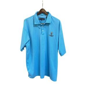 St. Andrews of Scotland Men's Golf Shirt Blue XXL